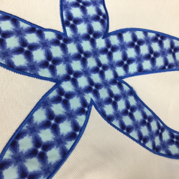 Braciano starfish canvas tote in red, white & blue - Picture 9 of 15